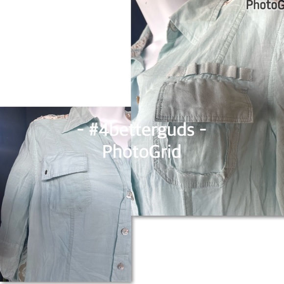 NEW Da-Nang Surplus Woven Button Front Lightweight Cotton Blouse Sz Medium - Picture 11 of 16